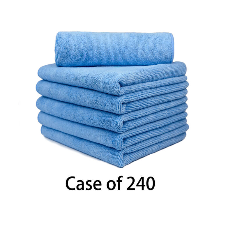 Wash & Dry Premium Microfiber Towel (16"x16", 380GSM, Pack of 240) - CarCarez Auto Detailing Products and Car Wash Supplies