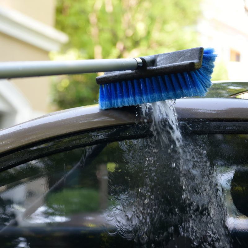 13" Wide-Angle Feathered Flow-Thru Brush Head - CarCarez Auto Detailing Products and Car Wash Supplies