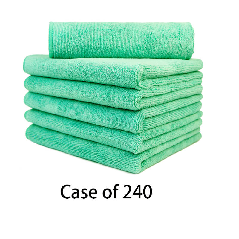 Wash & Dry Premium Microfiber Towel (16"x16", 380GSM, Pack of 240) - CarCarez Auto Detailing Products and Car Wash Supplies