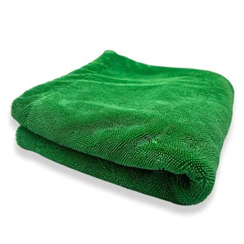 Green Goblin Twisted Loop Dual-Force Microfiber Drying Towel - CarCarez Auto Detailing Products and Car Wash Supplies