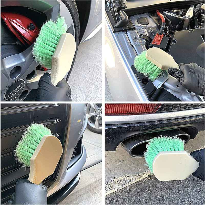 Soft Feathered Bristle Tire Brush - CarCarez Auto Detailing Products and Car Wash Supplies