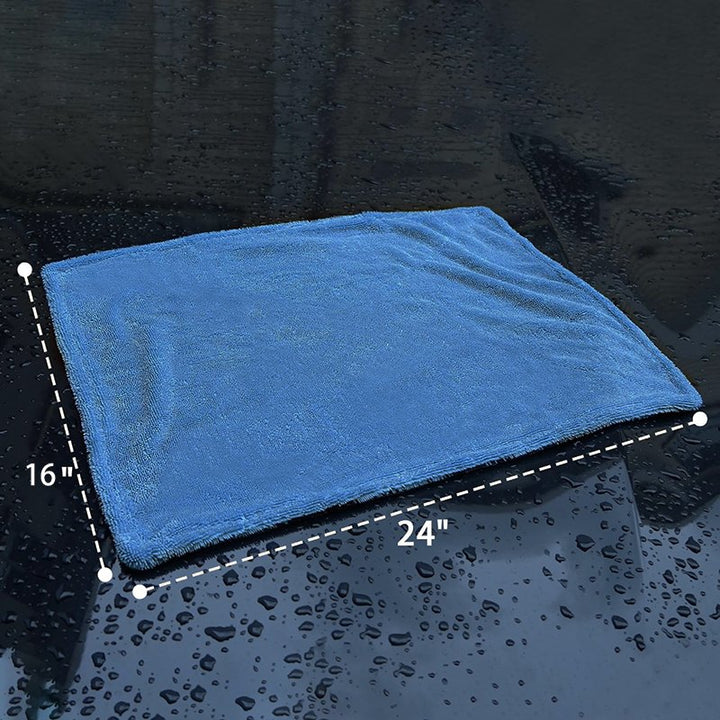 Twisted Loop Microfiber Drying Towel, 1200 GSM, 16"x24" - CarCarez Auto Detailing Products and Car Wash Supplies
