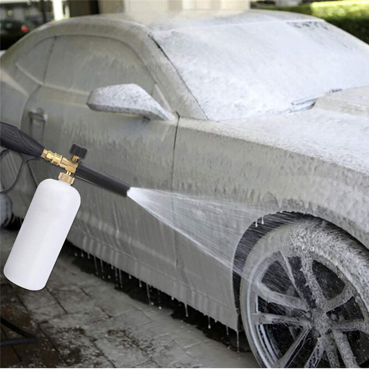 1/4" Snow Foam Washer Gun Car Wash Soap Lance Cannon Spray Pressure Jet Bottle - CarCarez Auto Detailing Products and Car Wash Supplies