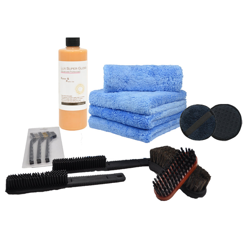 Konpard 7pcs Car Wash Brush Kits with 42.5 Aluminum Alloy Long Handle,Car  Wash Kit Auto Care–Exterior and Interior Cleaning–Tire Wheel Brush–Window