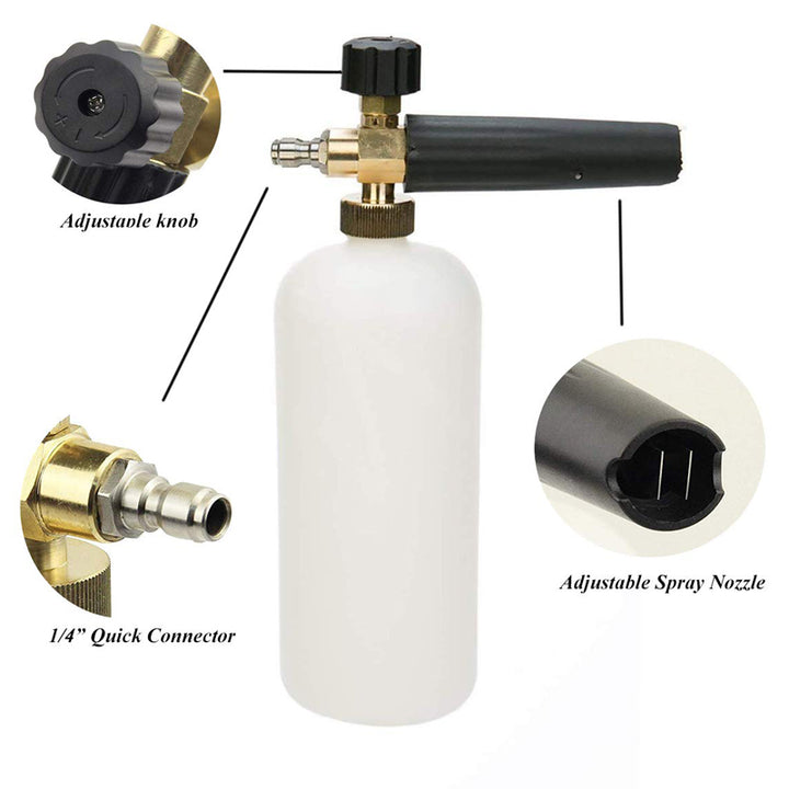 Professional High-Pressure Foam Lance/Cannon w. Adjustable Nozzle - CarCarez Auto Detailing Products and Car Wash Supplies