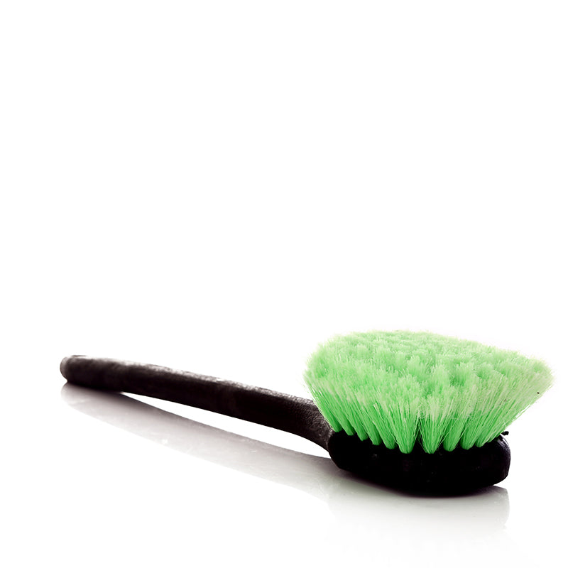 Long Handle Feathered Bristle Scrub Brush - CarCarez Auto Detailing Products and Car Wash Supplies