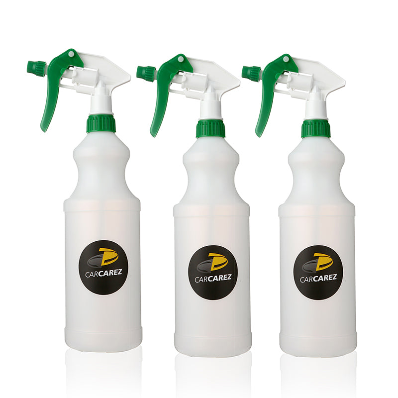 Heavy Duty Trigger Sprayer w. 32oz Bottle (Pack of 3) - CarCarez Auto Detailing Products and Car Wash Supplies
