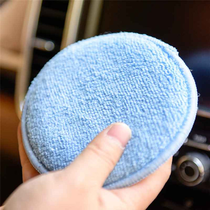 5" Round Microfiber Polish/Wax Applicator (Pack of 12) - CarCarez Auto Detailing Products and Car Wash Supplies