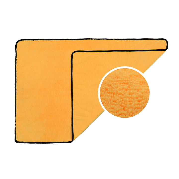 Long/Short Hair Microfiber Towel (25"x36", 380GSM, Pack of 1) - CarCarez Professional Auto Detailing and Cleaning Products