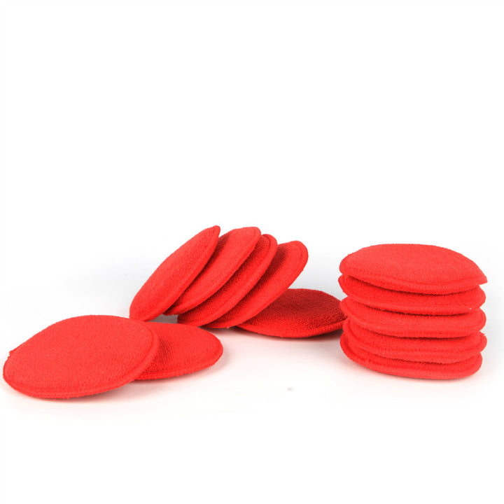 5" Round Microfiber Polish/Wax Applicator (Pack of 12) - CarCarez Professional Auto Detailing and Cleaning Products