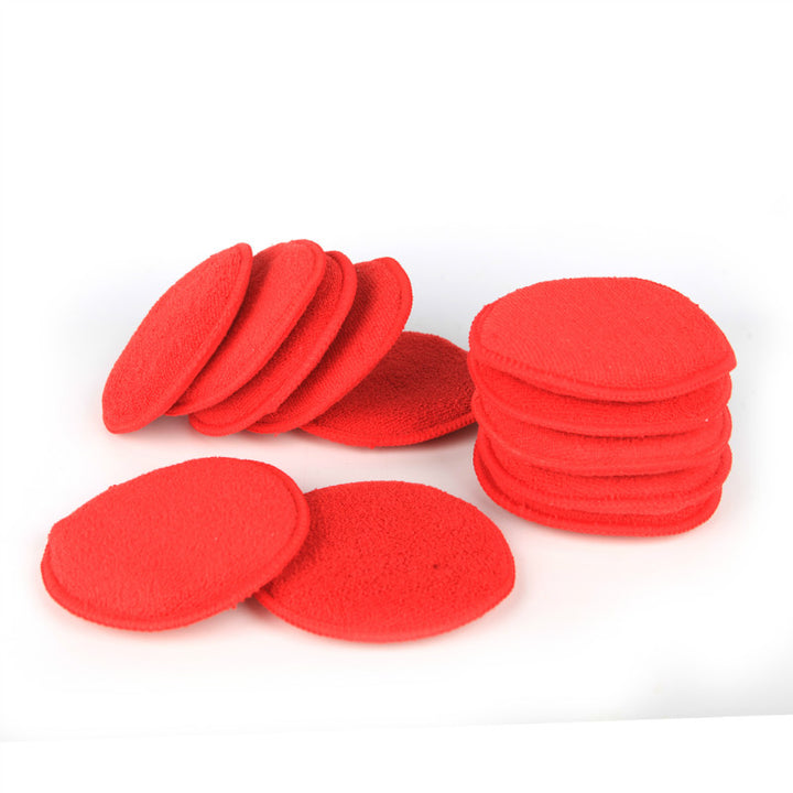 5" Round Microfiber Polish/Wax Applicator (Pack of 12) - CarCarez Professional Auto Detailing and Cleaning Products